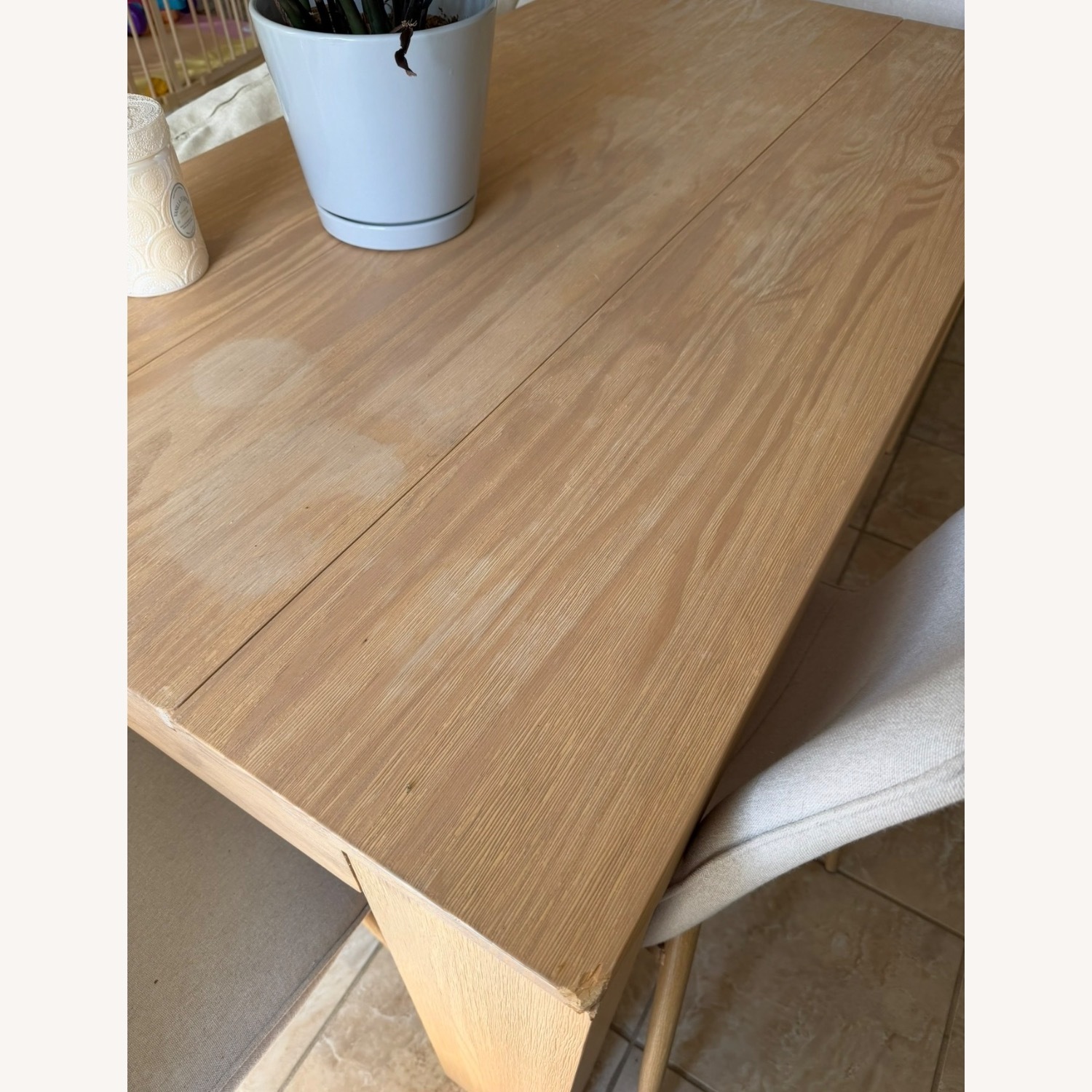 Natural Wood Dining Table - image-4