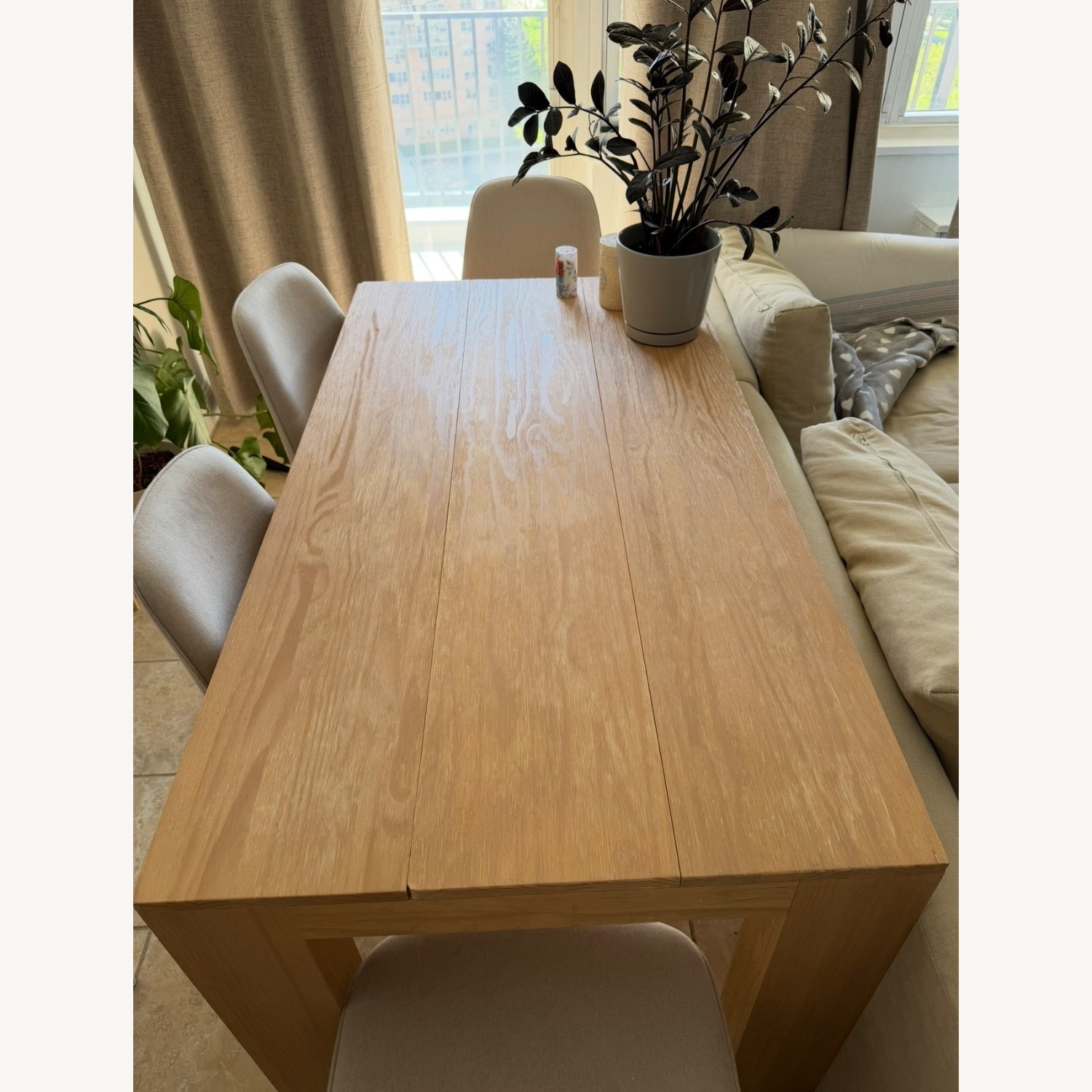 Natural Wood Dining Table - image-2