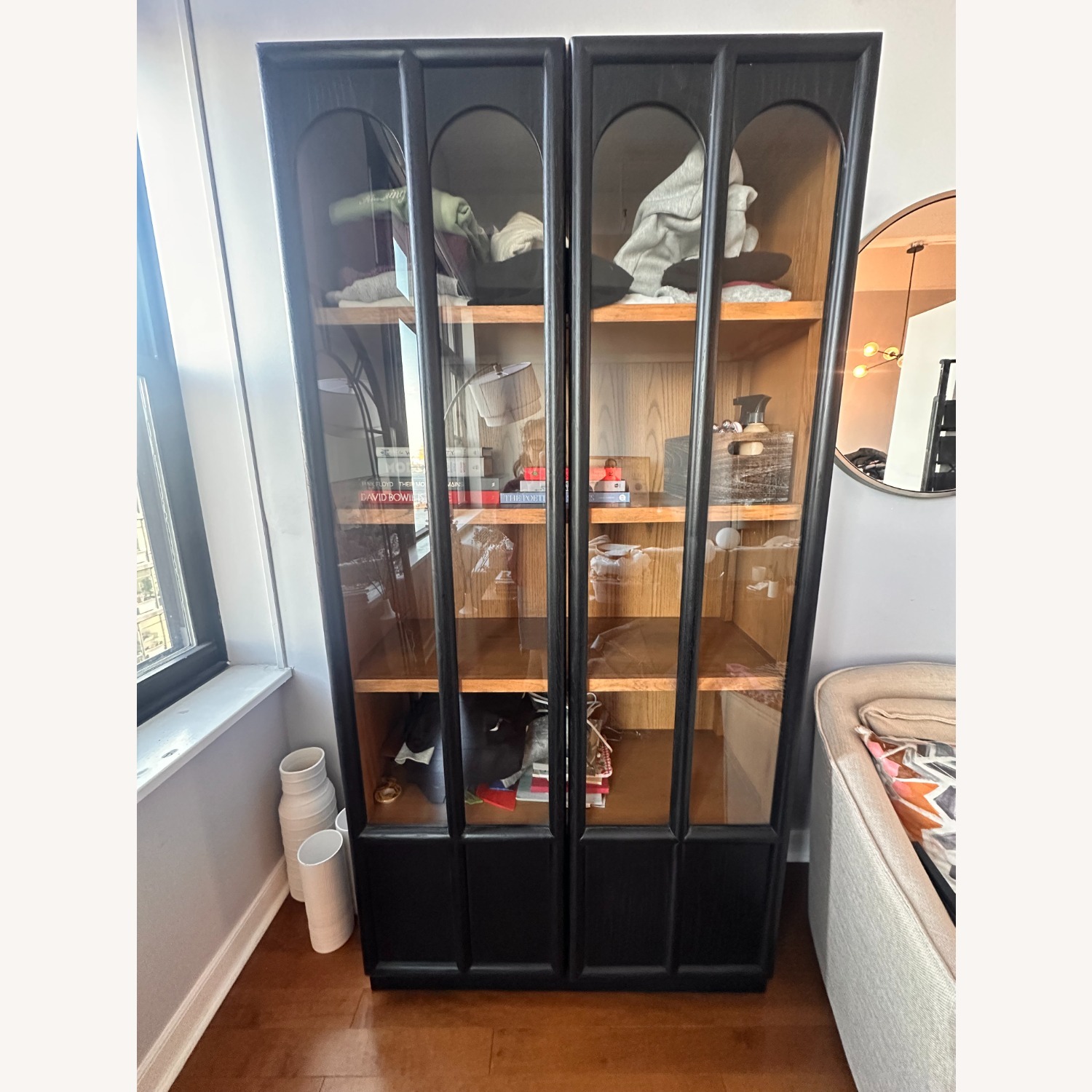Wayfair Black Wood Bookcase - image-1