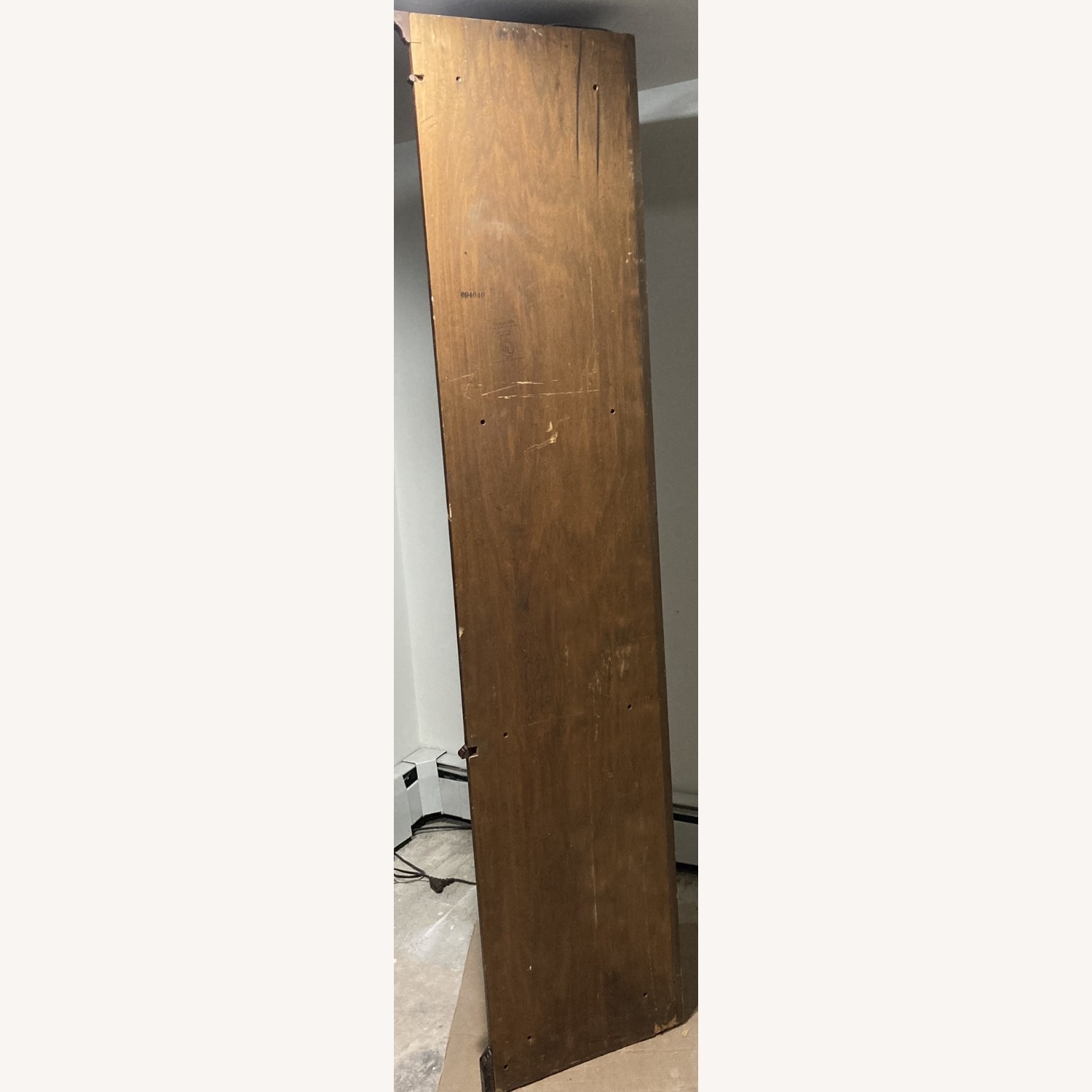 Dark Brown Wood Wall Unit - image-2