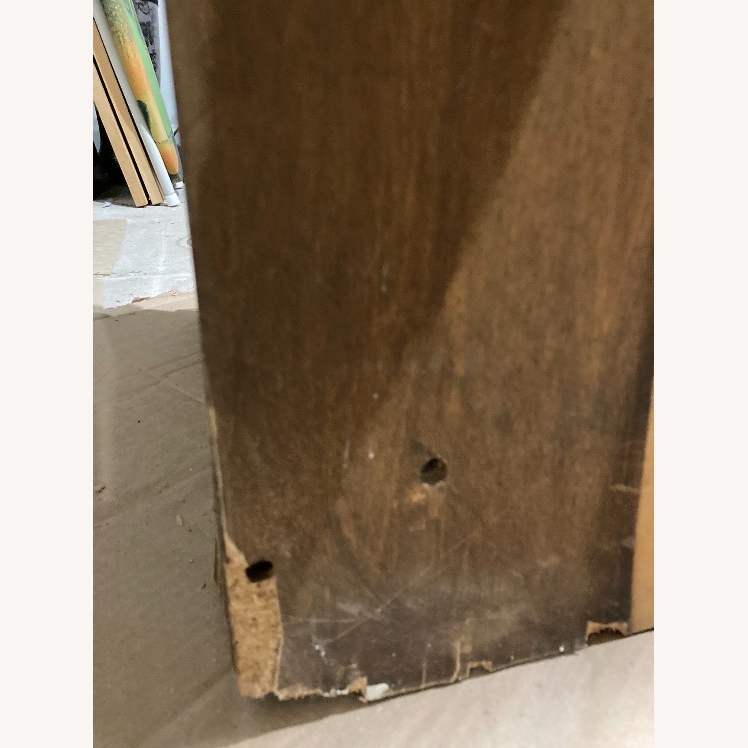 Dark Brown Wood Wall Unit - image-7