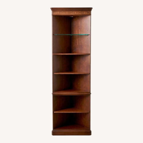 Used Dark Brown Wood Wall Unit for sale on AptDeco