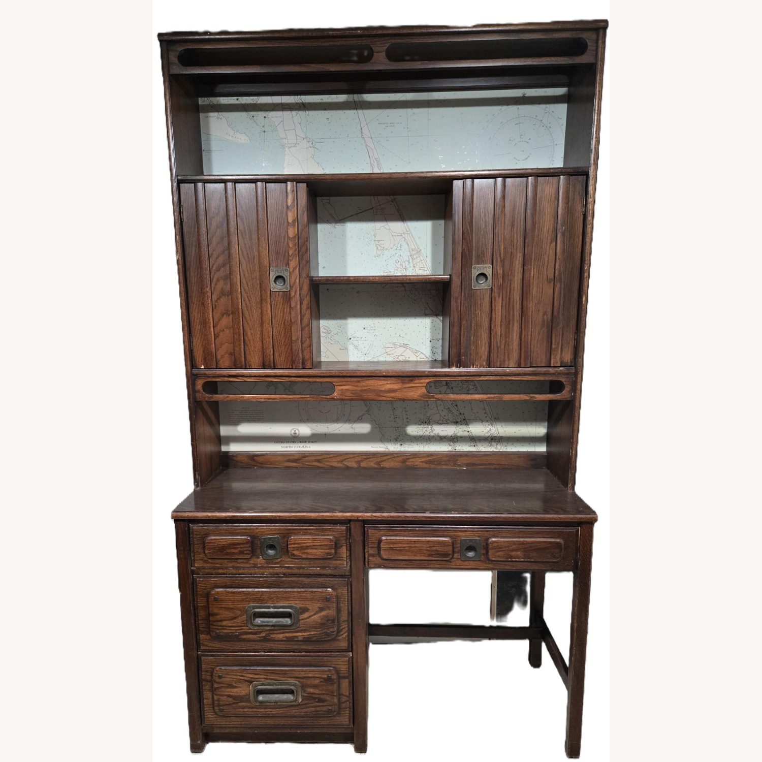 Vintage/Antique Finds Light Brown Desk - image-1