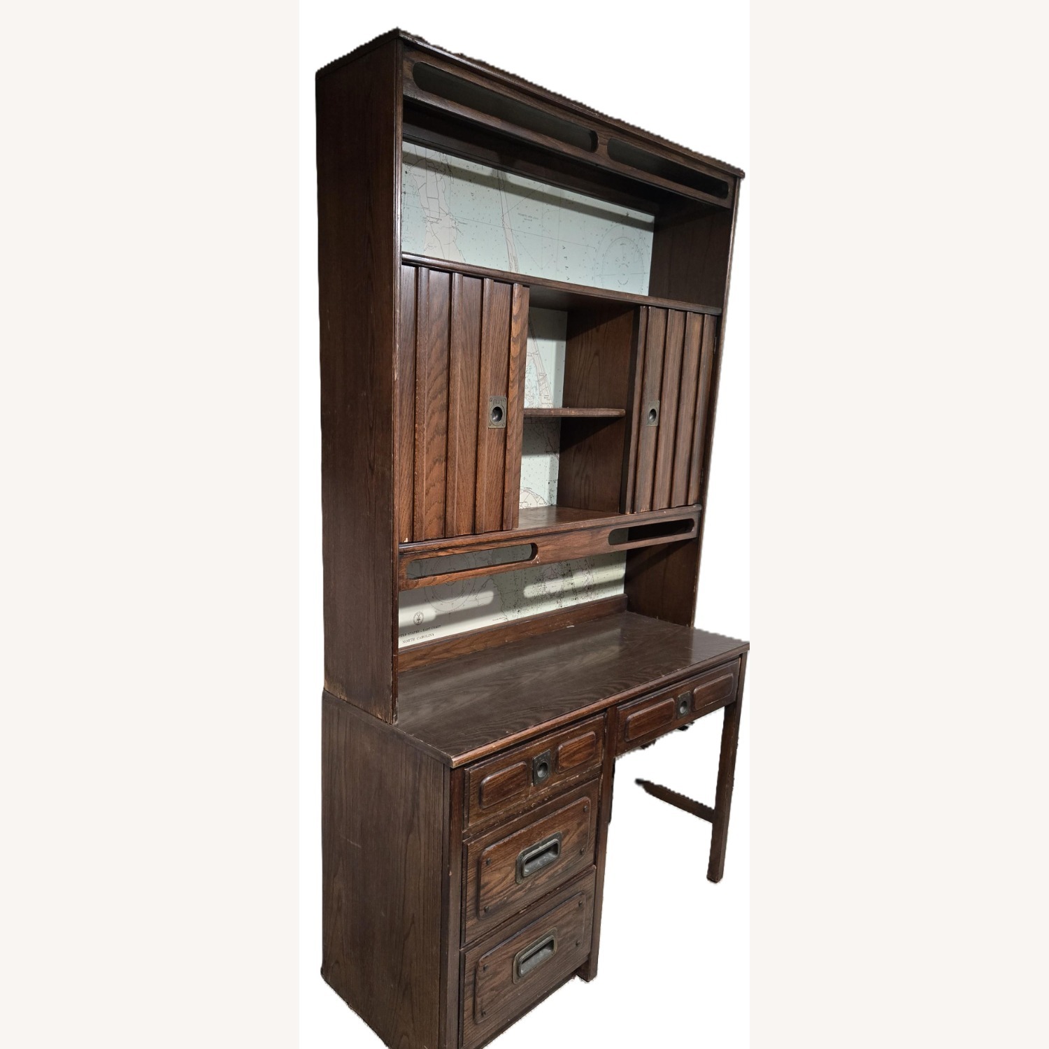 Vintage/Antique Finds Light Brown Desk - image-3