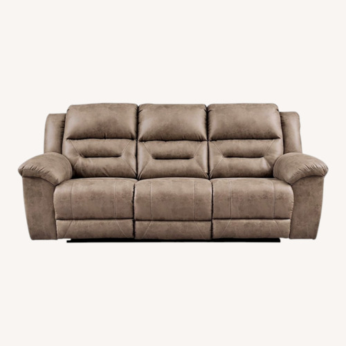 Used Light Brown Reclining Sofa for sale on AptDeco