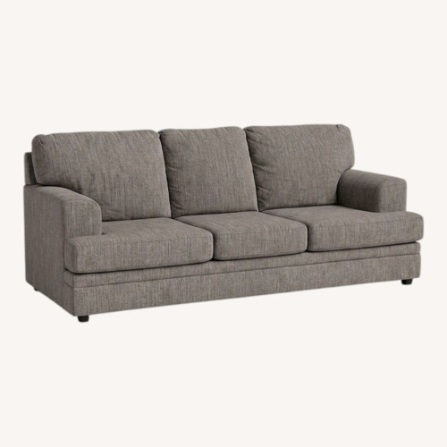 Used Living Spaces Light Gray Fabric 3+ Seater Sofa for sale on AptDeco