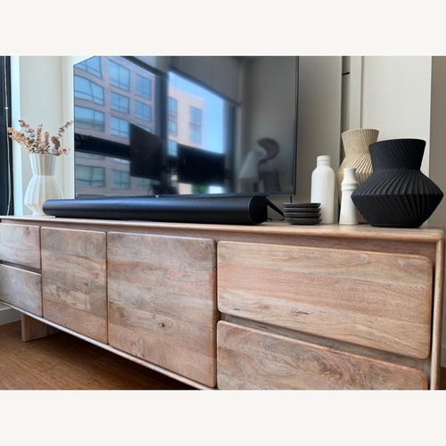 Used West Elm Anton Natural Wood Media Storage for sale on AptDeco