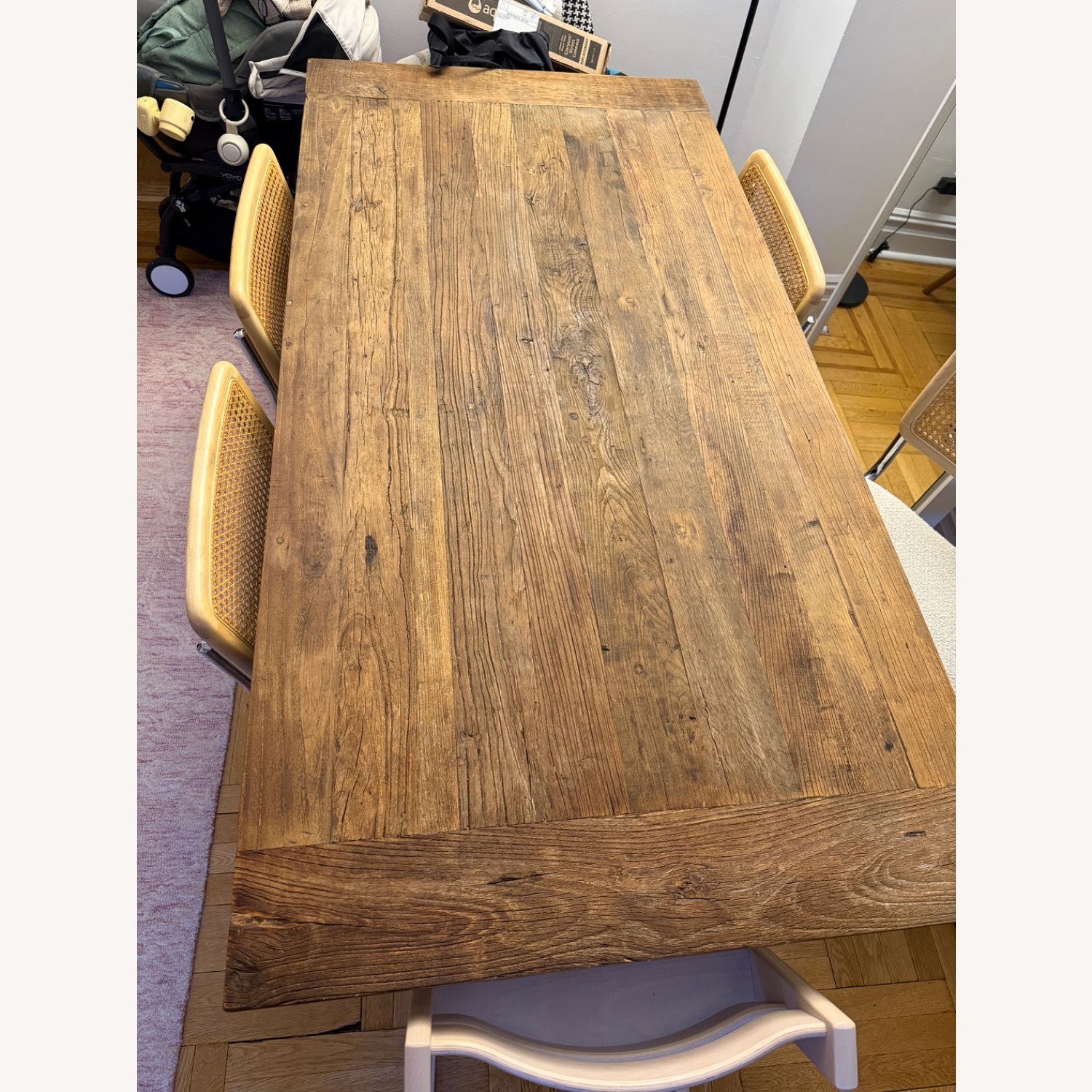 Restoration Hardware Flatiron Reclaimed Wood Dining Table 72” - image-4