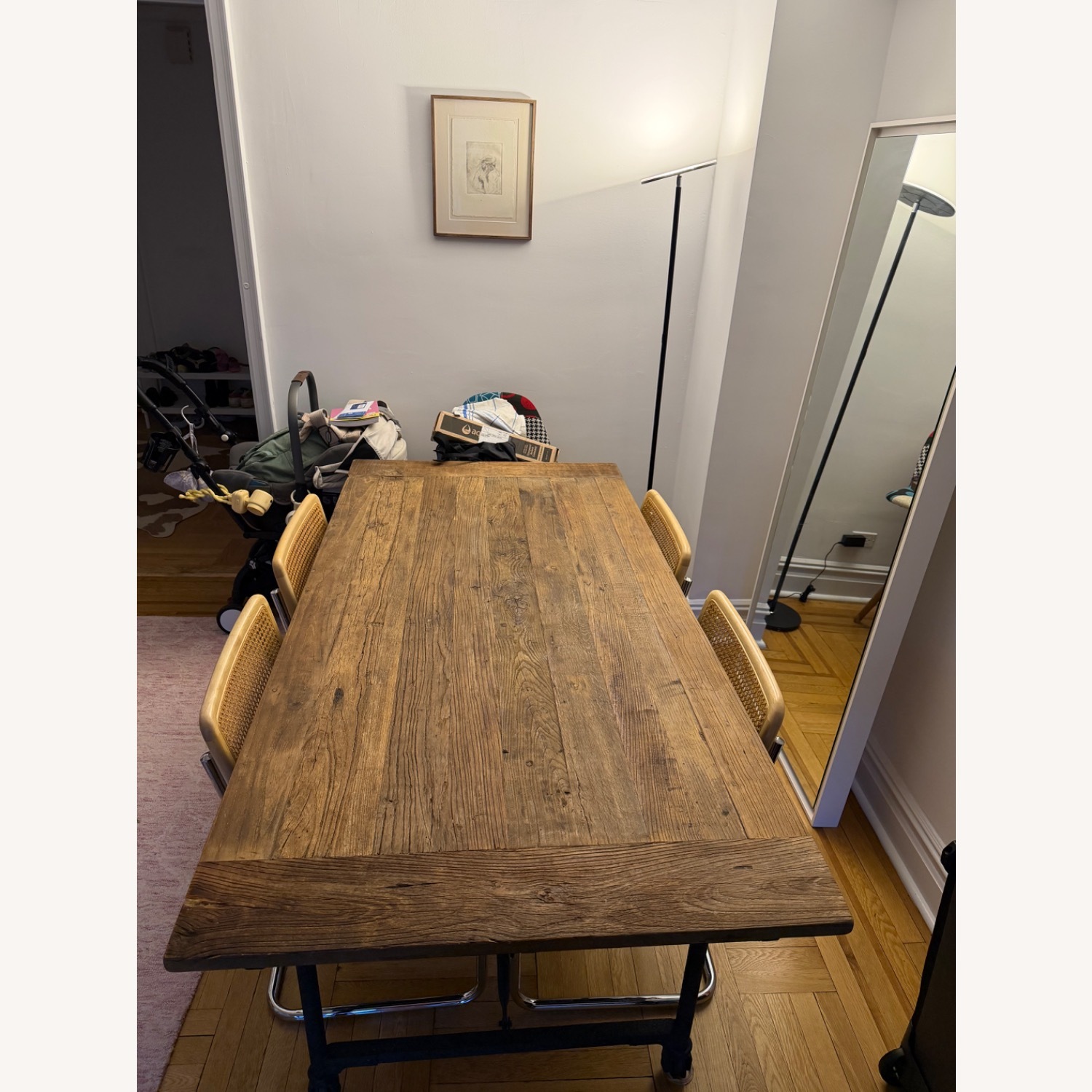 Restoration Hardware Flatiron Reclaimed Wood Dining Table 72” - image-2