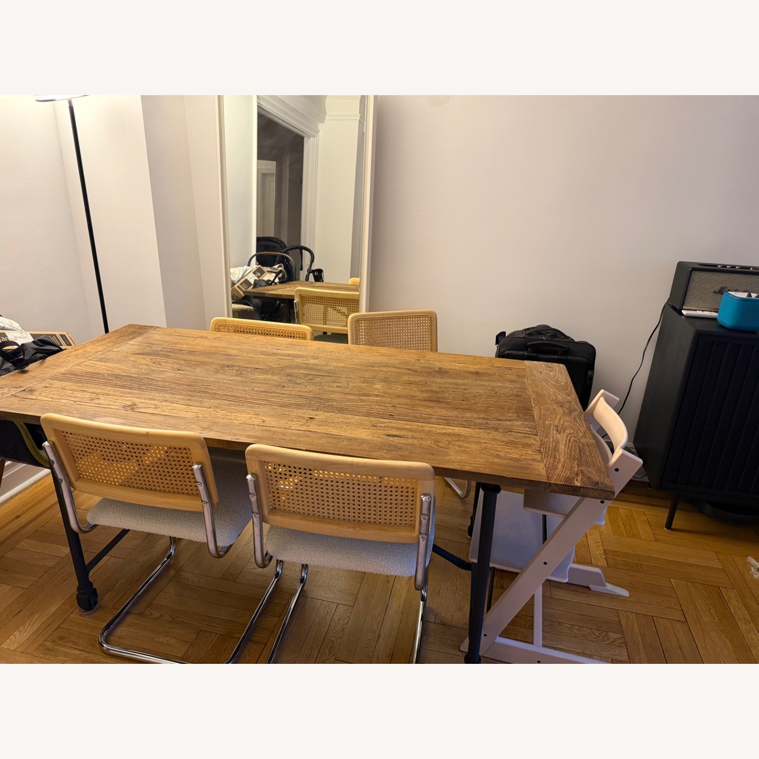 Restoration Hardware Flatiron Reclaimed Wood Dining Table 72” - image-5