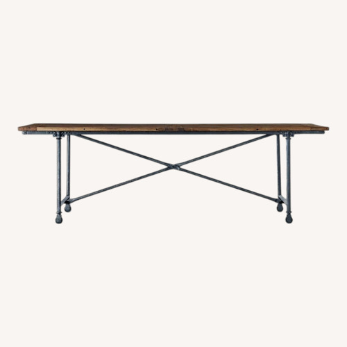 Used Restoration Hardware Flatiron Reclaimed Wood Dining Table 72” for sale on AptDeco