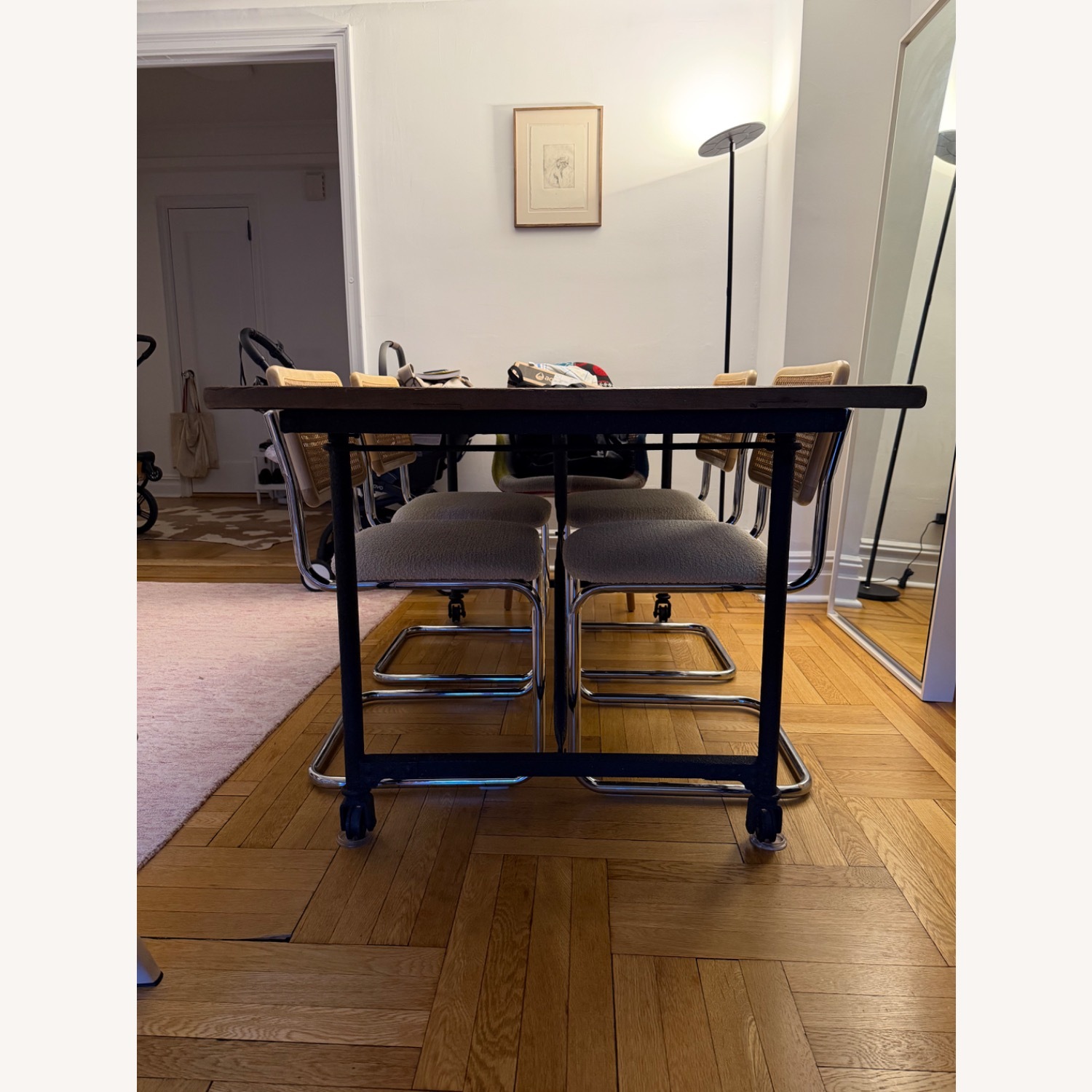 Restoration Hardware Flatiron Reclaimed Wood Dining Table 72” - image-3