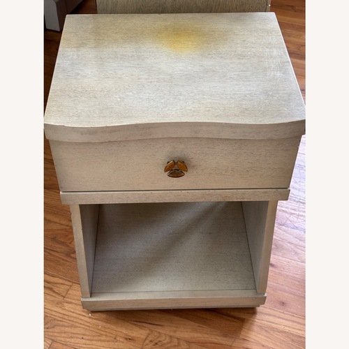 Used Bassett Starfire White Wood Nightstand for sale on AptDeco