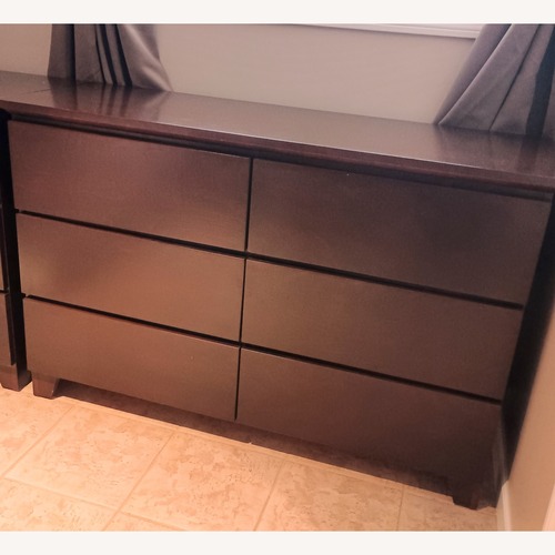 Used Gothic Cabinet Craft Dark Brown Wood Dresser for sale on AptDeco