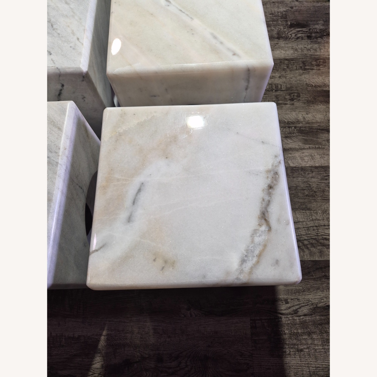 NOIR Furniture Merlin White Marble Side Tables - image-8