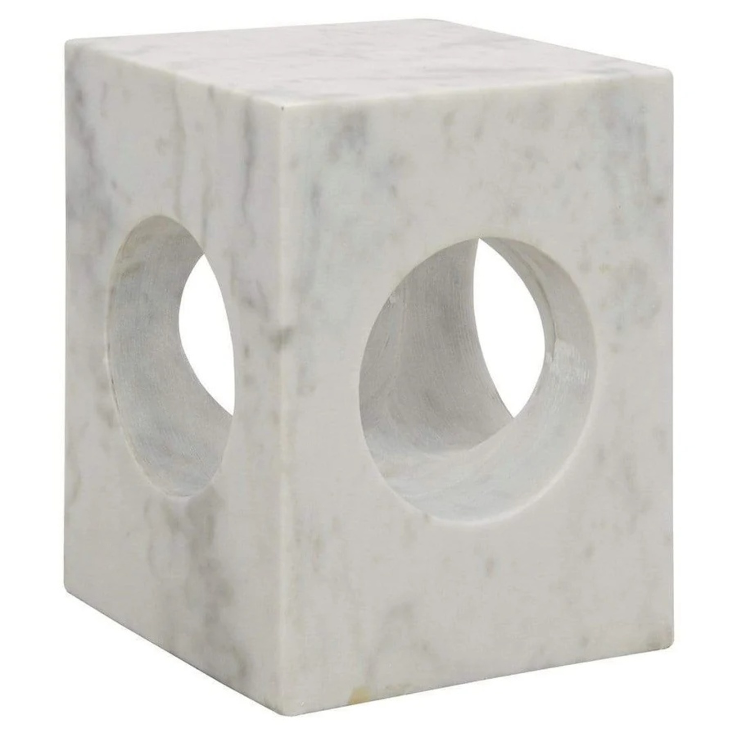 NOIR Furniture Merlin White Marble Side Tables - image-7