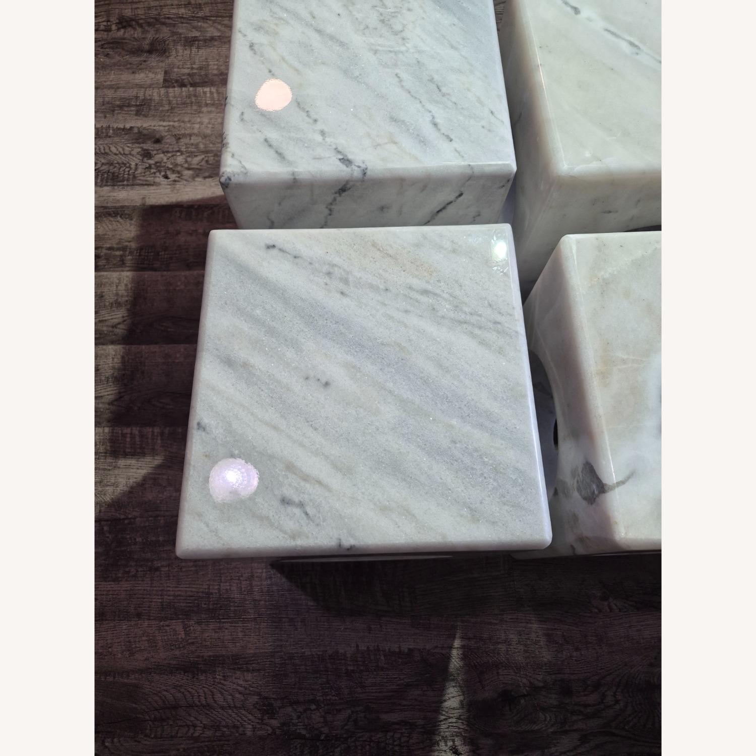NOIR Furniture Merlin White Marble Side Tables - image-10