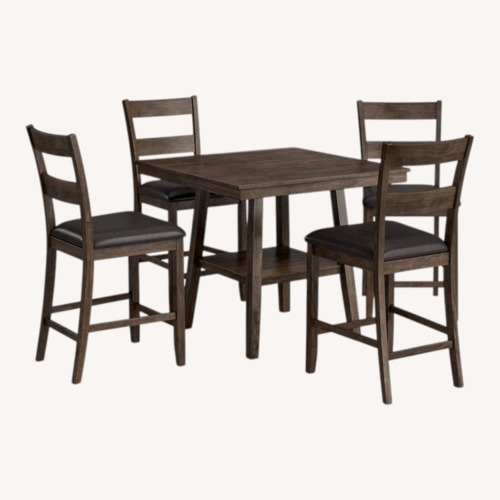 Used East Harptree 4 - Person Solid Wood Solid Wood Top Four Leg Dining Set for sale on AptDeco