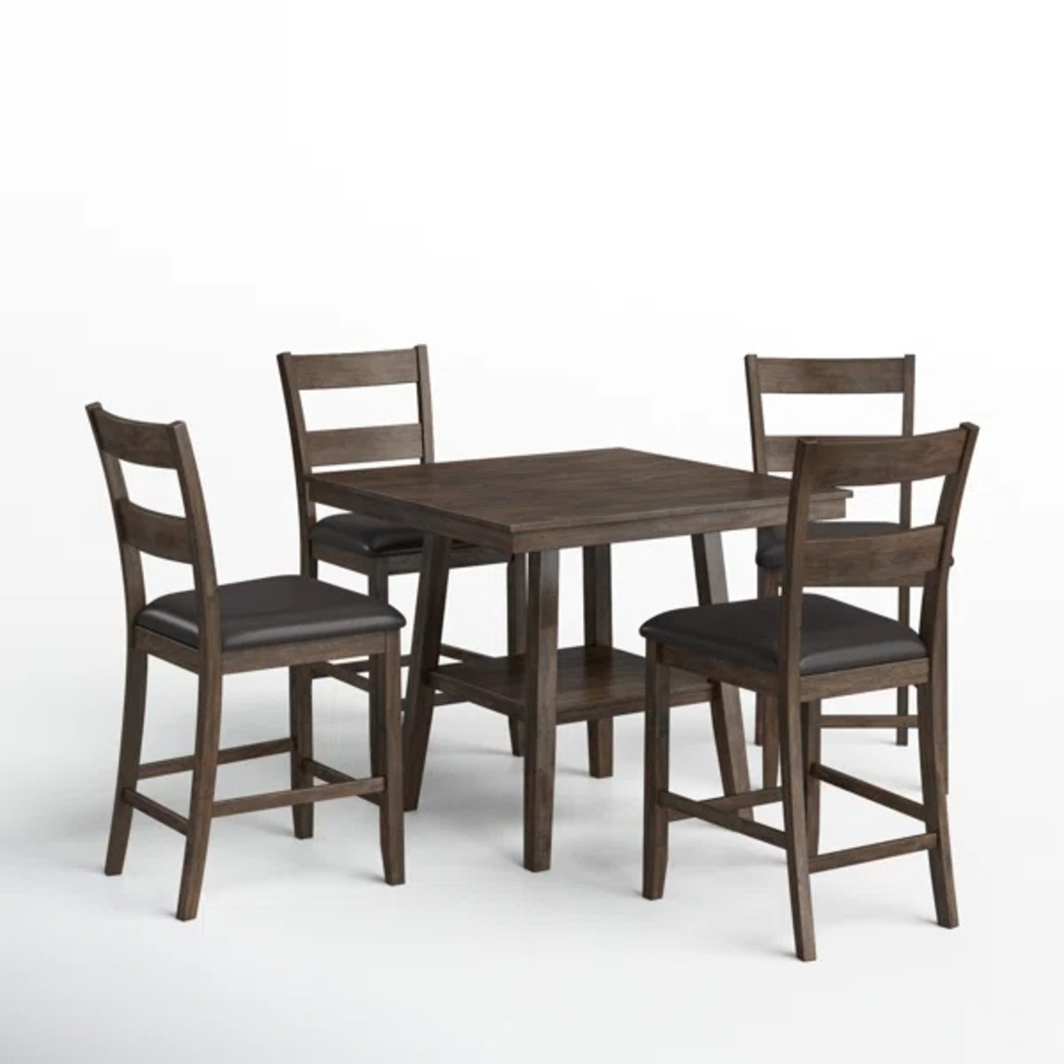 East Harptree 4 - Person Solid Wood Solid Wood Top Four Leg Dining Set - image-4