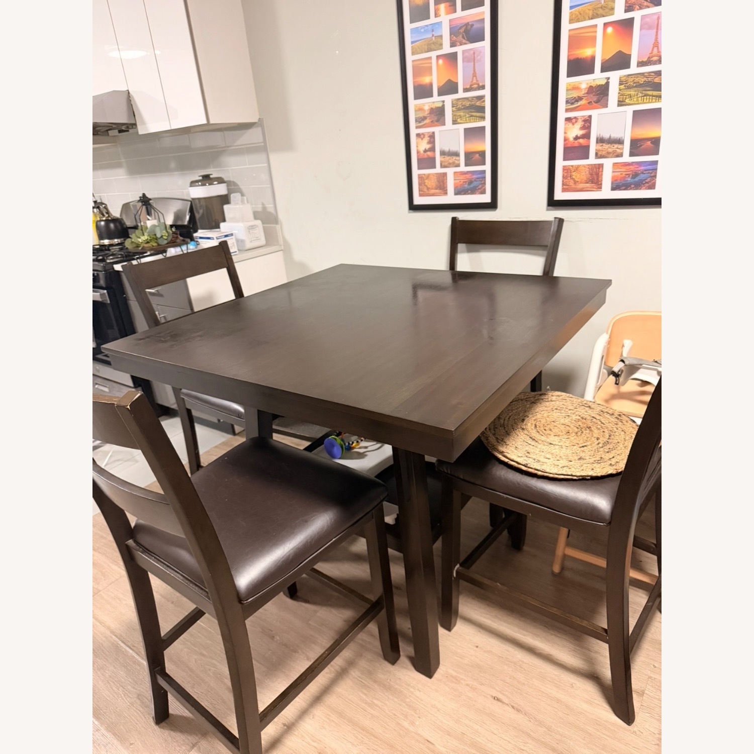 East Harptree 4 - Person Solid Wood Solid Wood Top Four Leg Dining Set - image-2