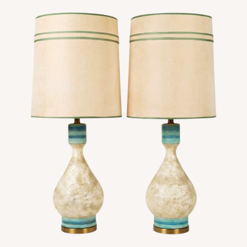 Used Vintage/Antique Finds -Oversized White Table Lamps for sale on AptDeco