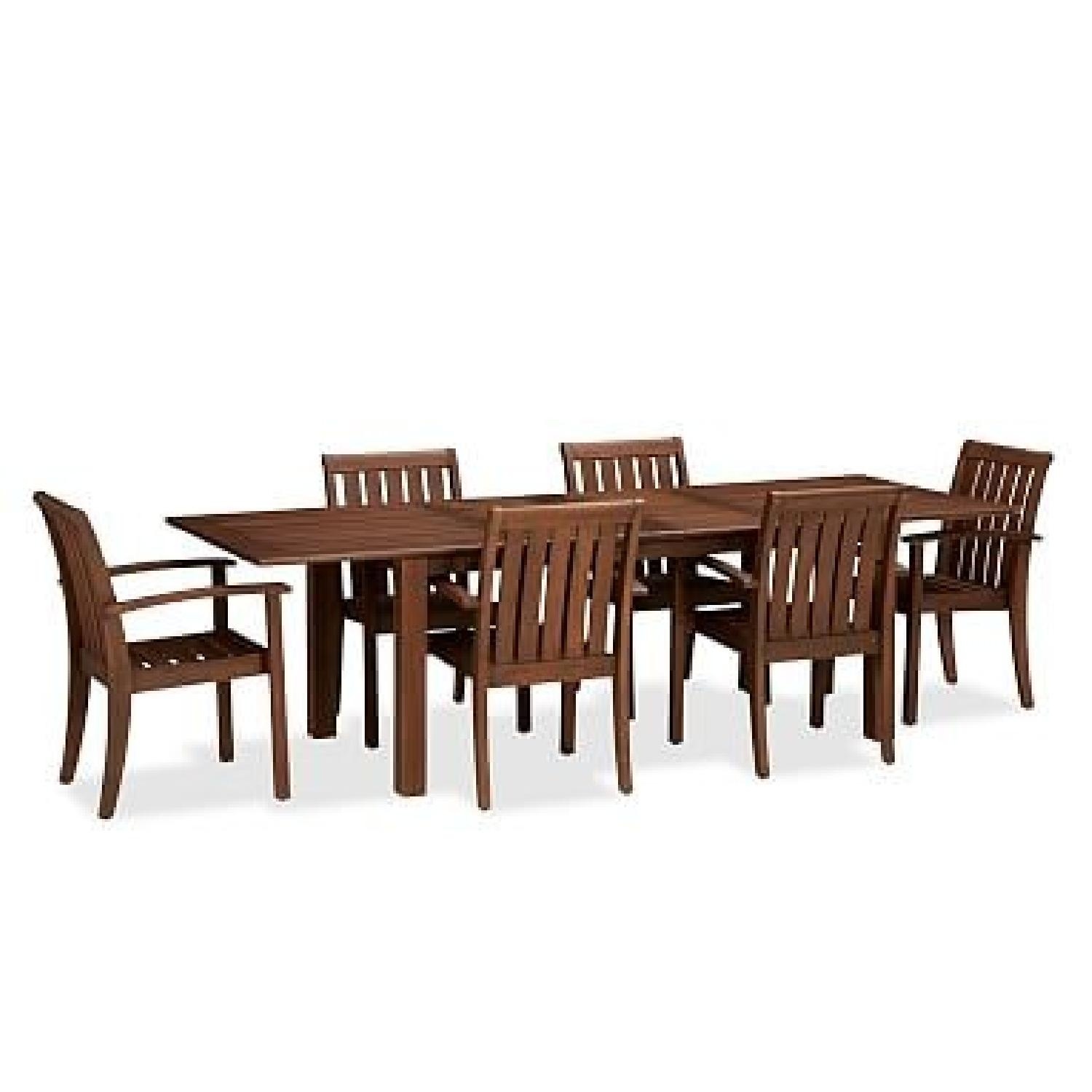 Pottery Barn Dark Brown Wood Patio Furniture - image-4