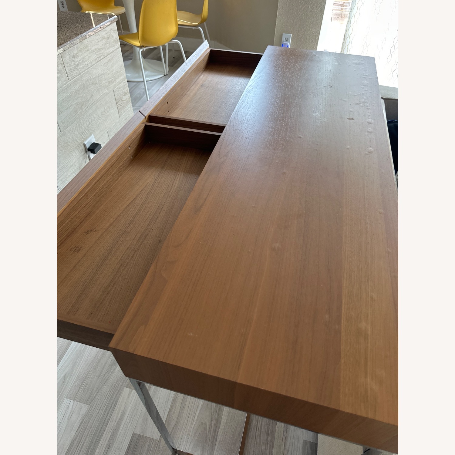 Minotti Dark Brown Metal Desk - image-5
