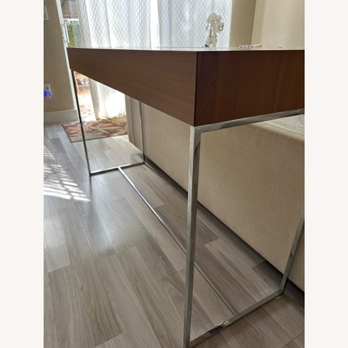 Used Minotti Dark Brown Metal Desk for sale on AptDeco