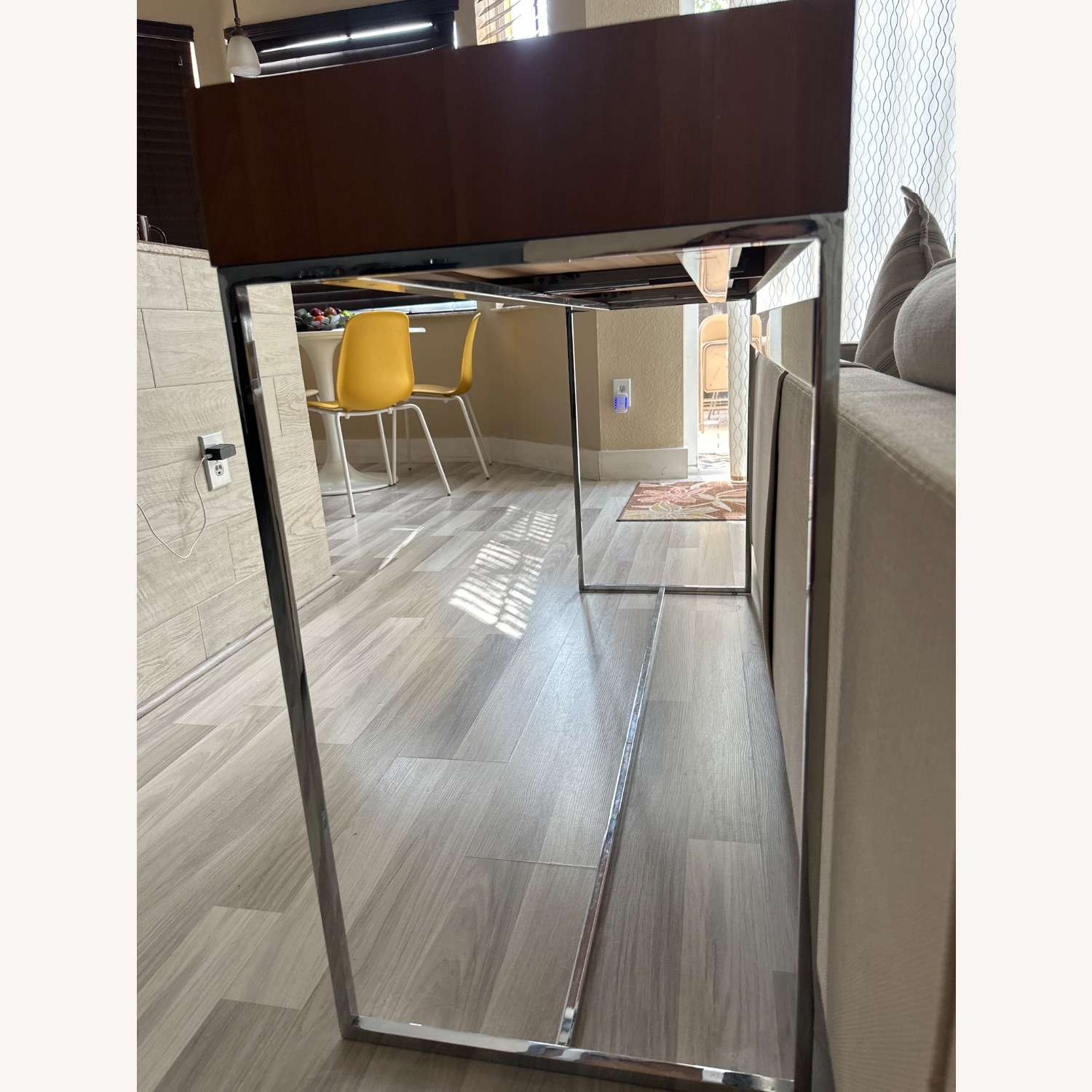 Minotti Dark Brown Metal Desk - image-3