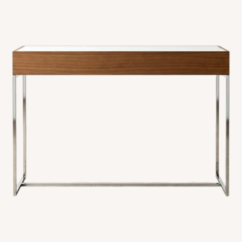Used Minotti Dark Brown Metal Desk for sale on AptDeco