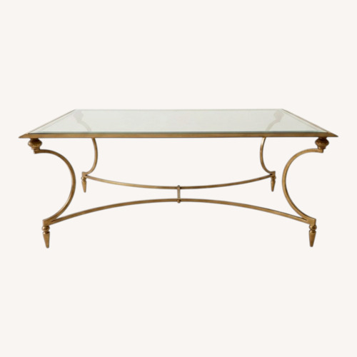 Used Transparent Brass Coffee Table for sale on AptDeco