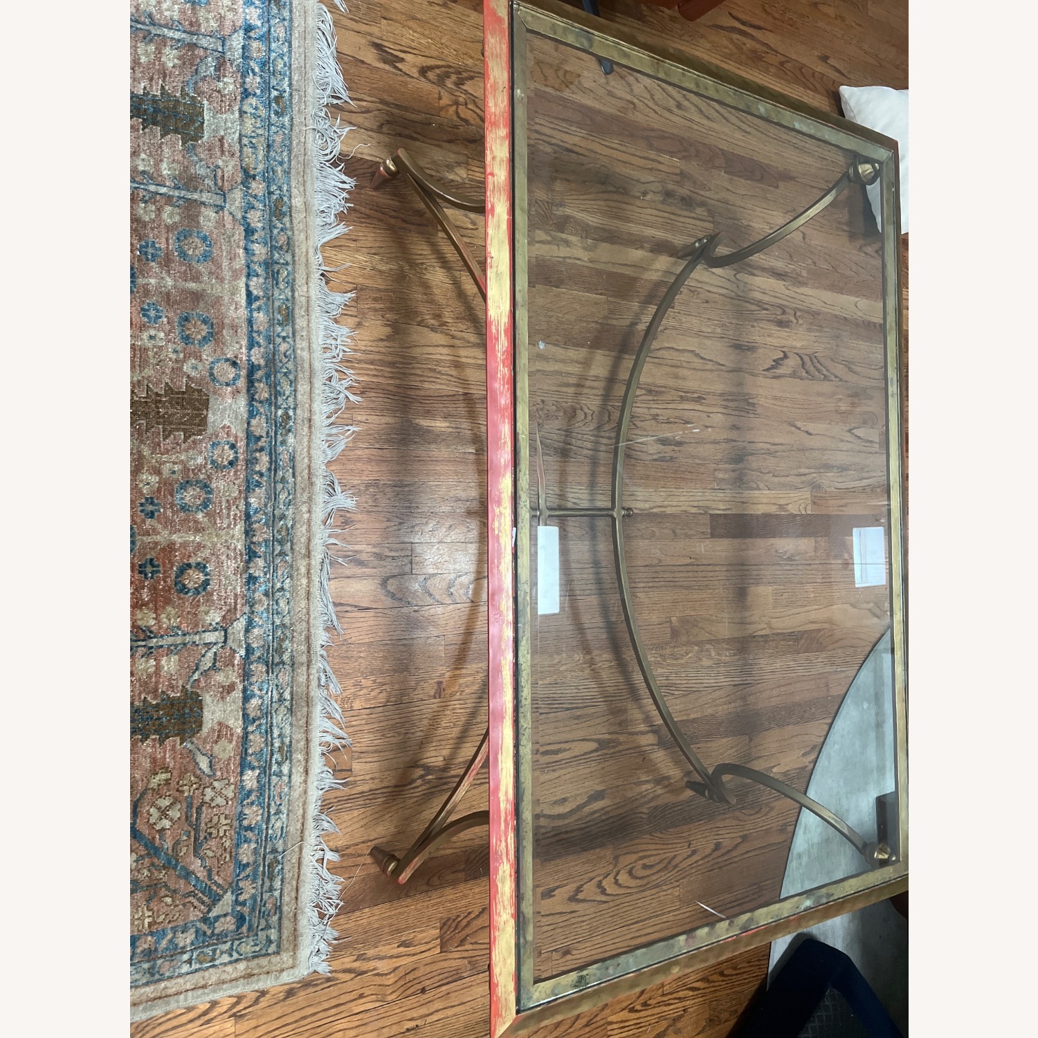 Transparent Brass Coffee Table - image-3