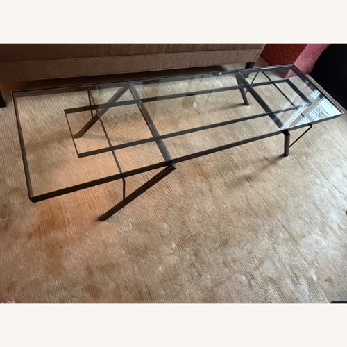 Used Wh Iron Metal Coffee Table for sale on AptDeco
