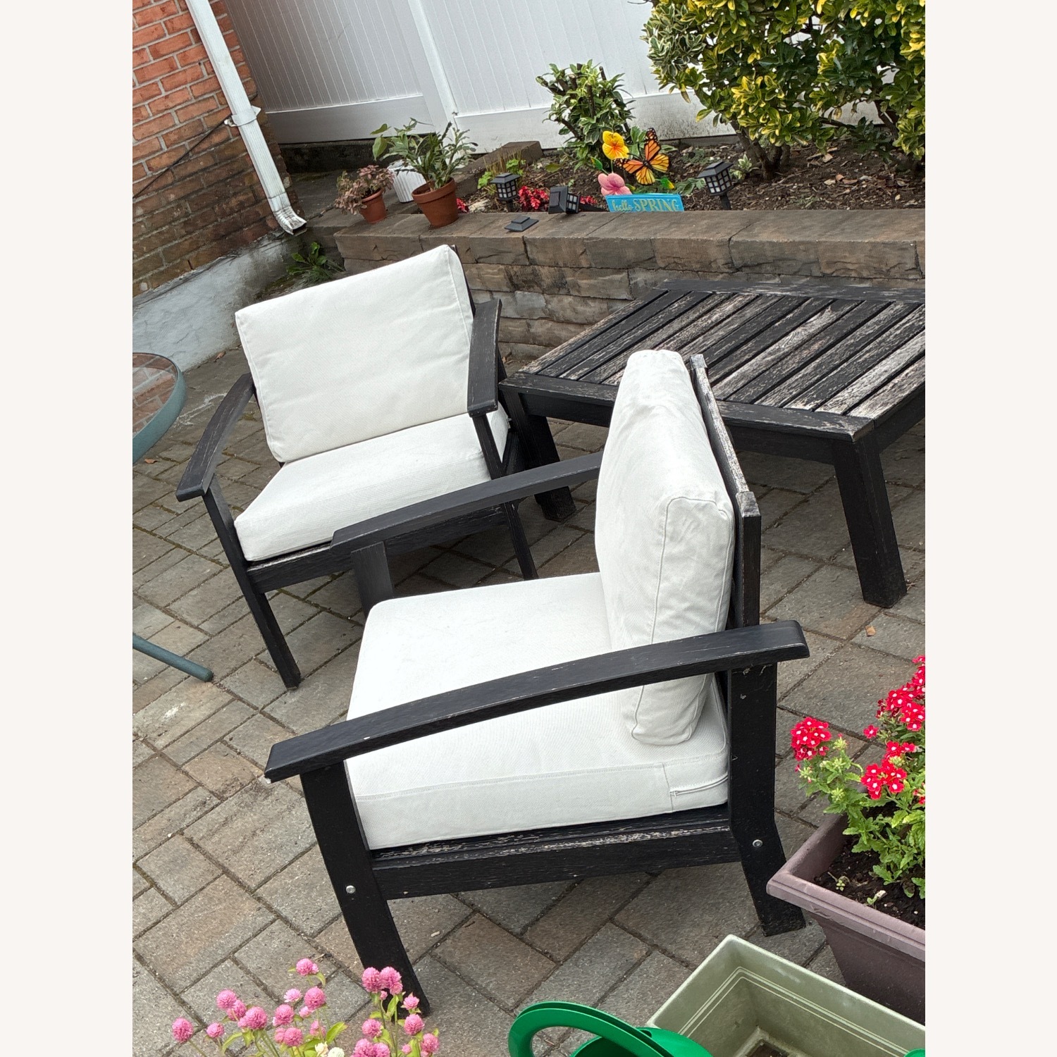 IKEA Kloven Dark Brown Wood Patio Furniture - image-2