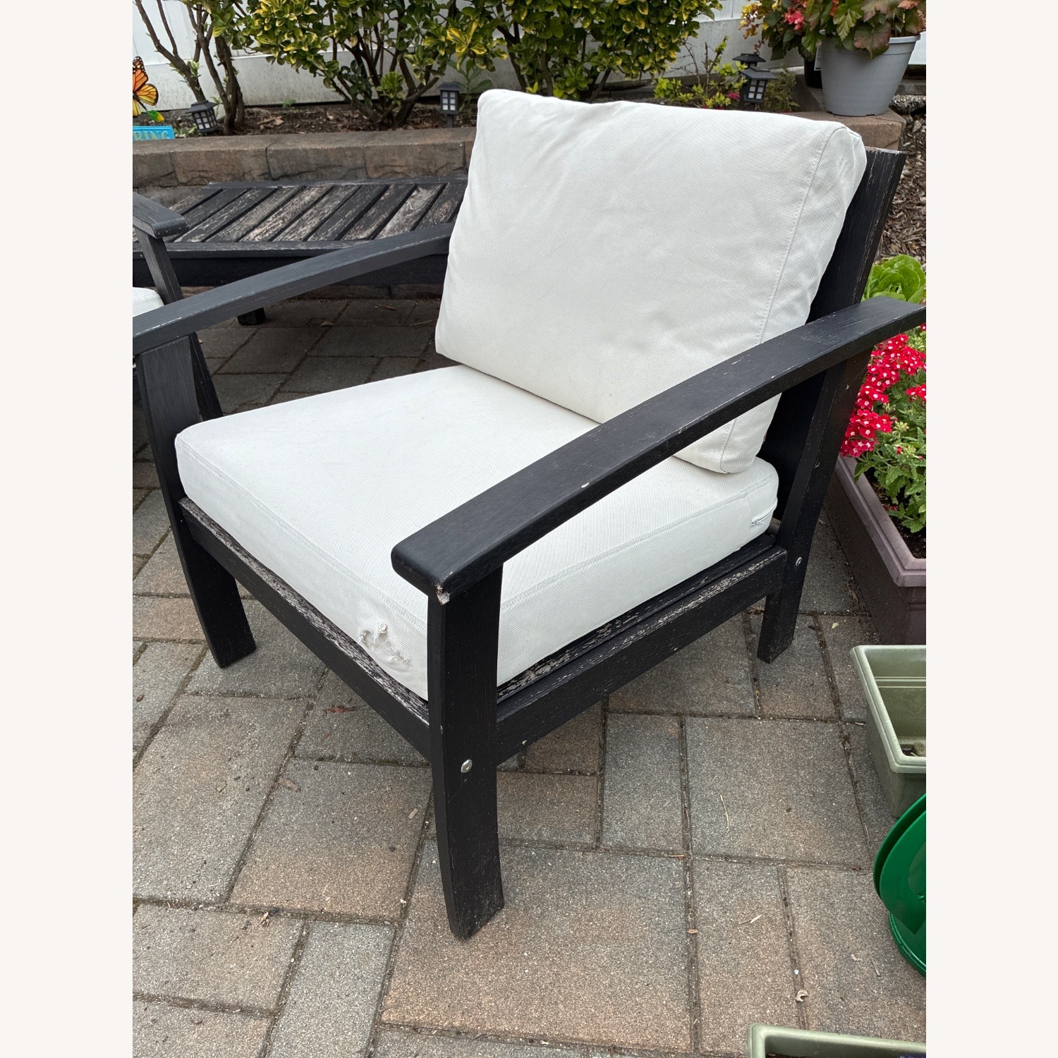 IKEA Kloven Dark Brown Wood Patio Furniture - image-3