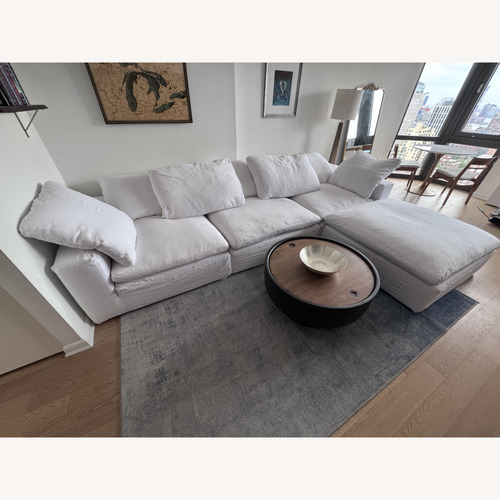 Used Restoration Hardware Cloud White 3+ Piece Sectional for sale on AptDeco