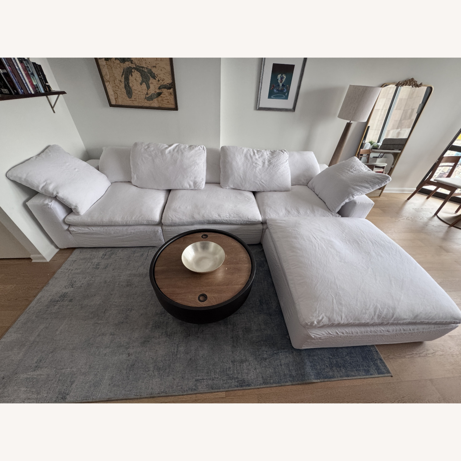 Restoration Hardware Cloud White 3+ Piece Sectional - image-3