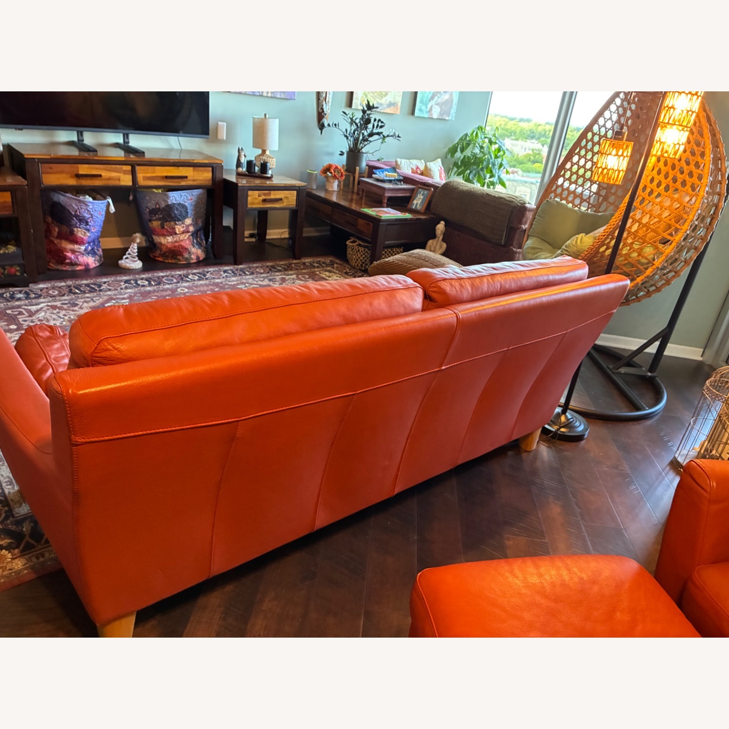 Natuzzi Leather Sofa - image-5
