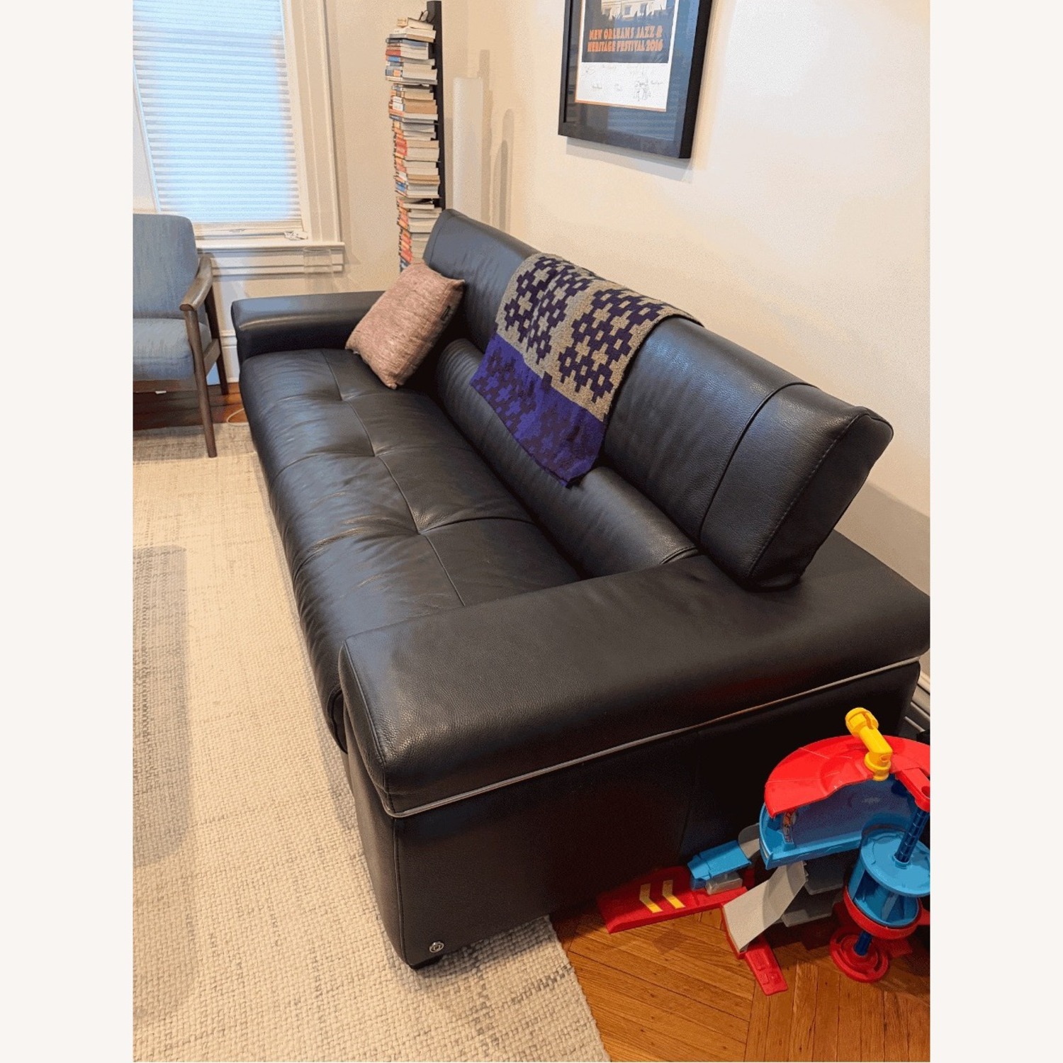 Natuzzi  Black 3+ Seater Sofa - image-2