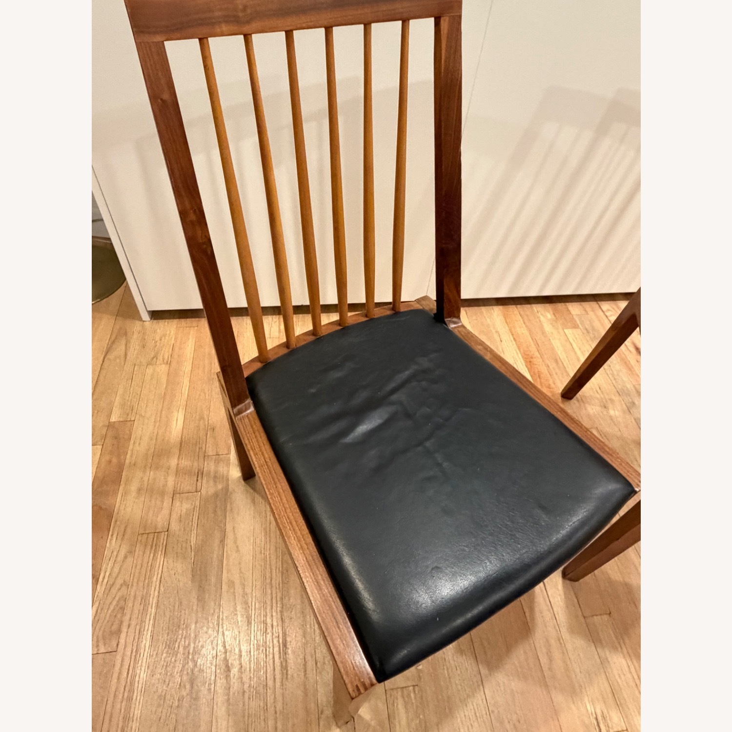 Organic Modernism Dark Brown Wood Dining Chairs - image-6