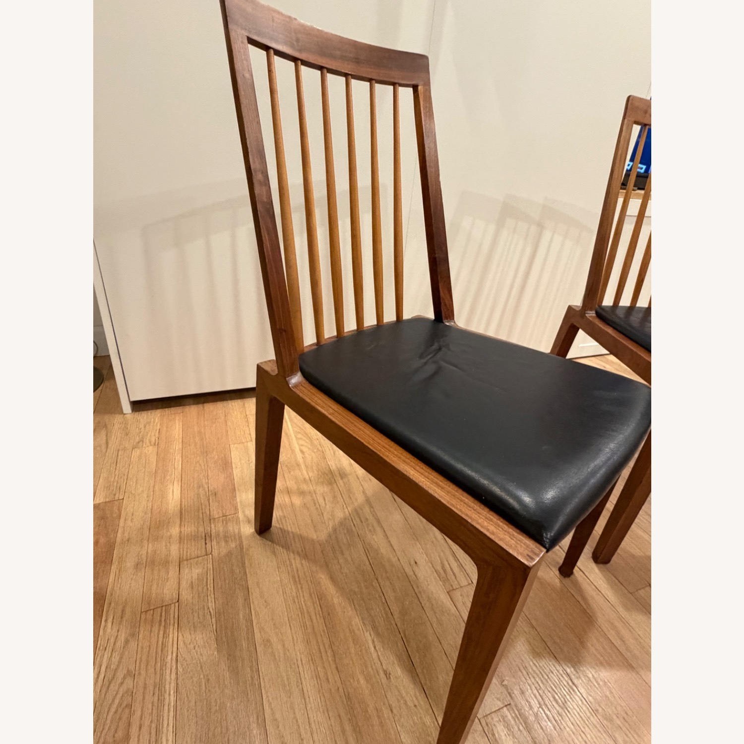 Organic Modernism Dark Brown Wood Dining Chairs - image-5
