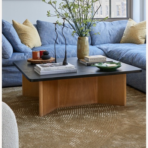 Used Vintage/Antique Black Stone Coffee Table for sale on AptDeco