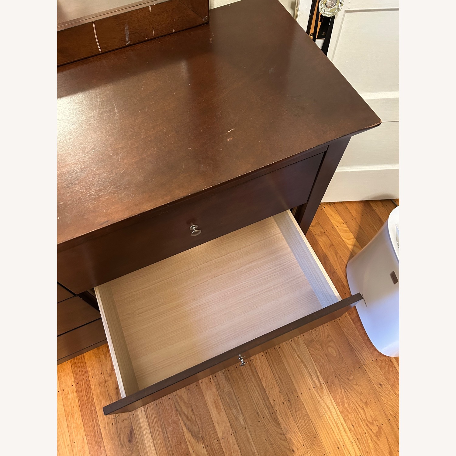 Dark Brown Dresser With Mirror  - image-4