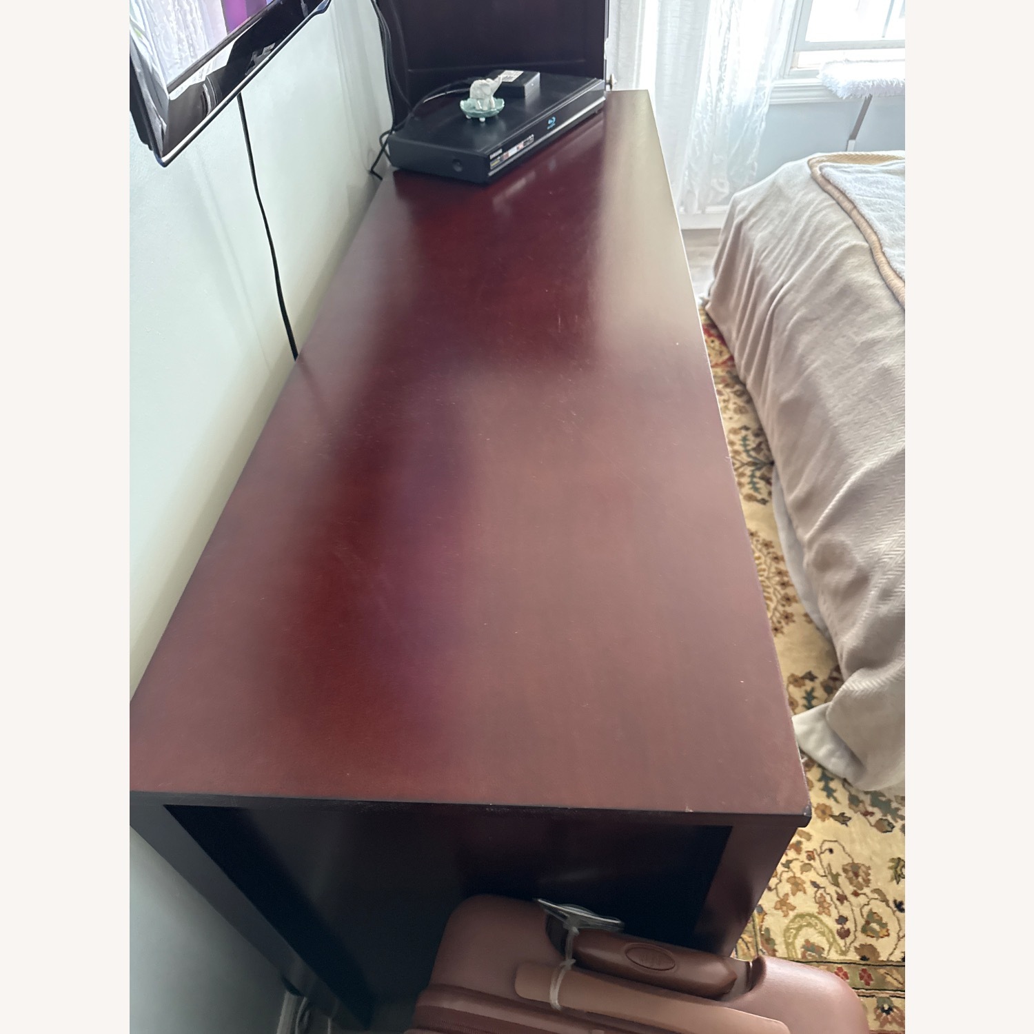 Dark Brown Wood Veneer Dresser - image-5