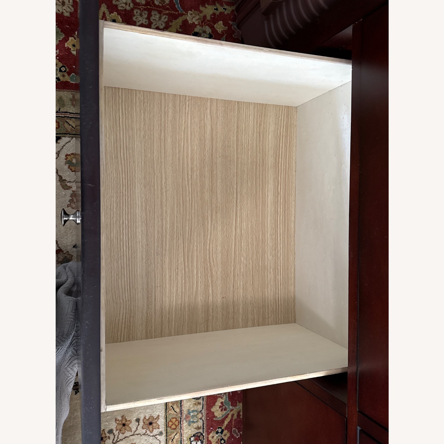 Dark Brown Wood Veneer Dresser - image-6
