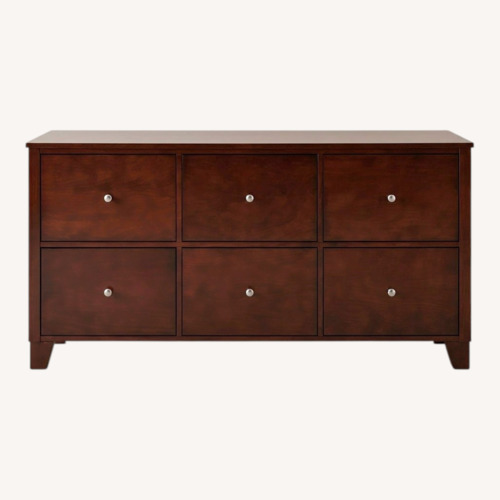 Used Dark Brown Wood Veneer Dresser for sale on AptDeco