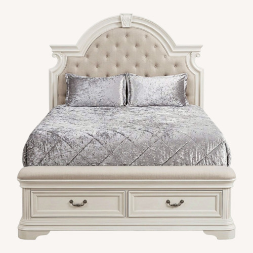 Used Ashley Furniture Natural King Bed for sale on AptDeco