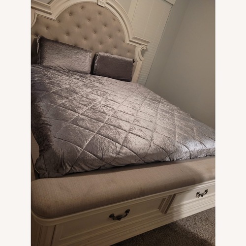 Used Ashley Furniture Natural King Bed for sale on AptDeco