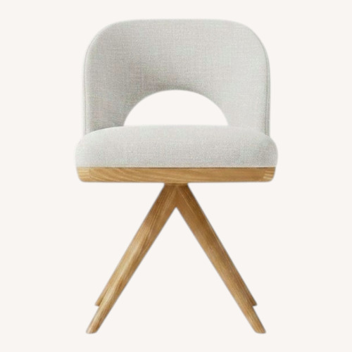 Used West Elm Boerum Natural Velvet Office Chair for sale on AptDeco