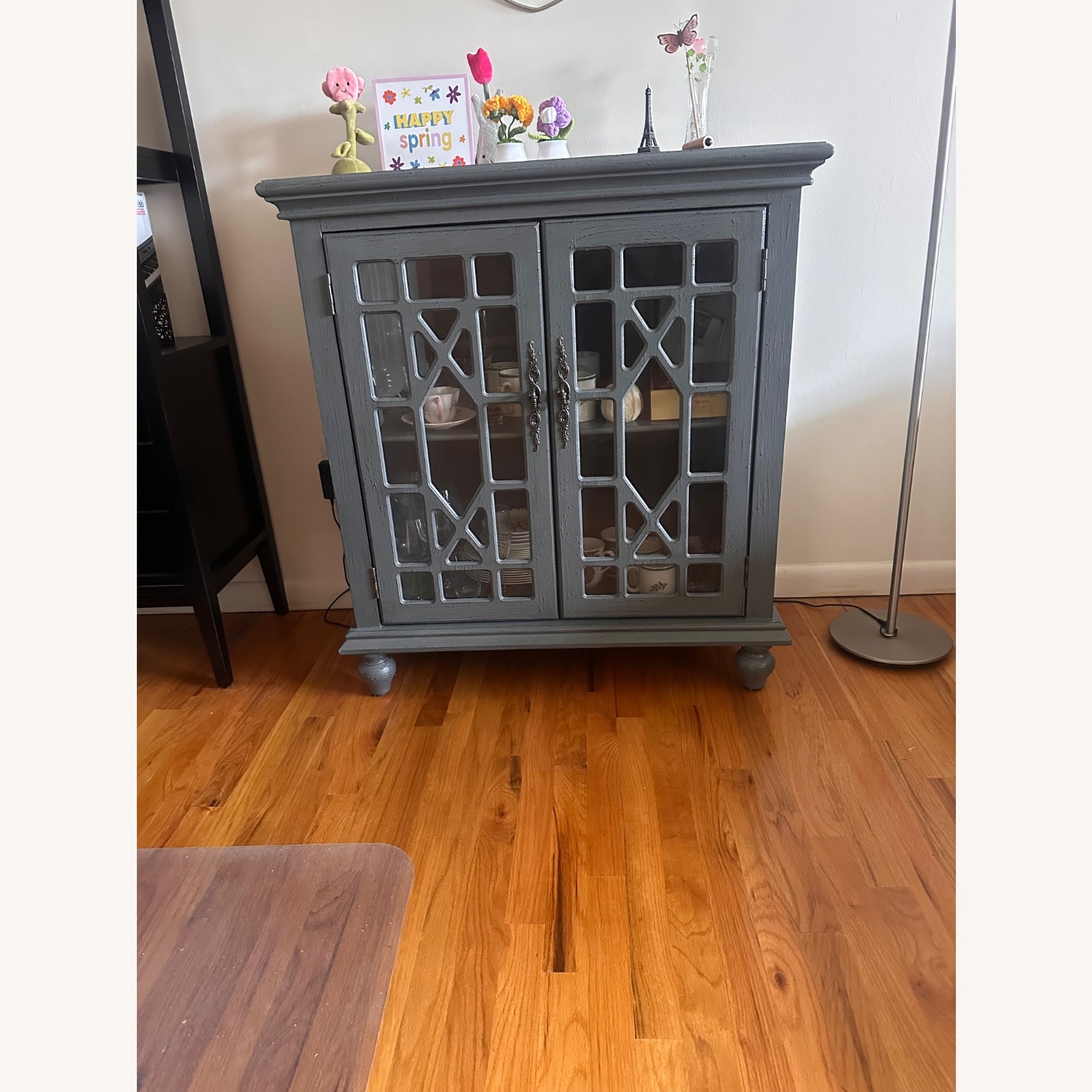 Raymour & Flanigan Green Wood Sideboard - image-7